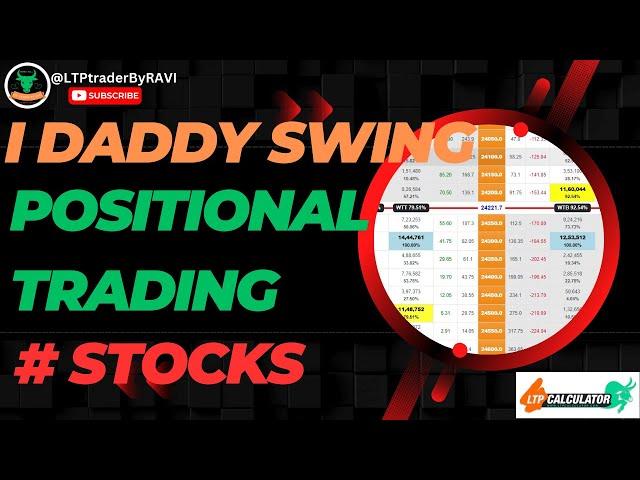 I DADDY SWING#STOCKS #POSITIONAL TRADING #LTPCALCULATOR,#NIFTY#INVESTINGDADDY