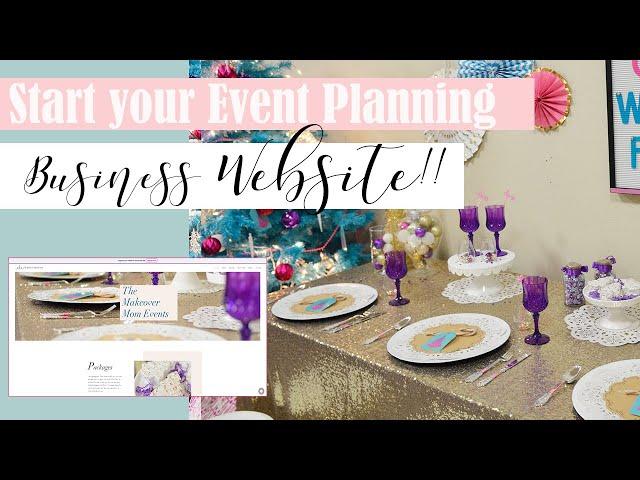 How to Create a Website for Event Planning Services!