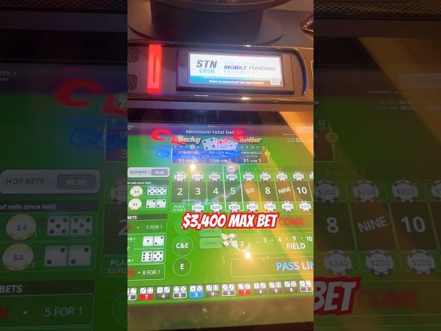 $3,600 WIN IN 40 SECS!! CRAPLESS BUBBLE CRAPS MAX BET!