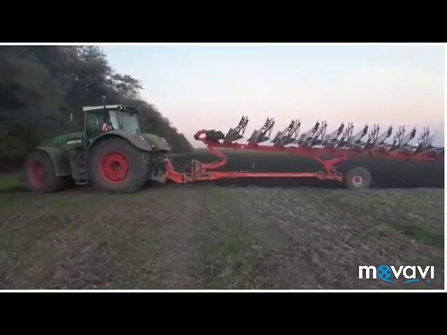 Глубокая вспашка Fendt 1050 с плугом Gregoire Besson