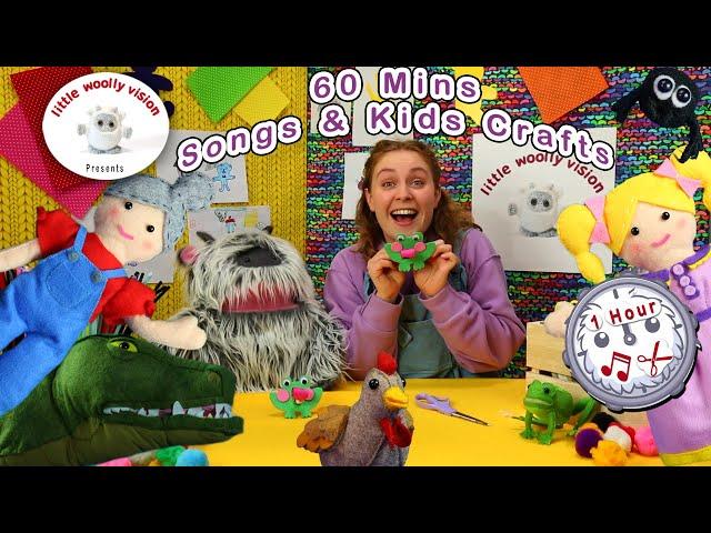 The Little Woolly Vision 1 Hour - Nursery Rhymes and Kids Craft Ideas