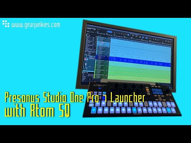 The new Presonus Studio One Pro 7 Launcher with Atom SQ