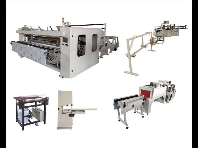 Semi automatic glue lamination maxi roll paper making machine production line