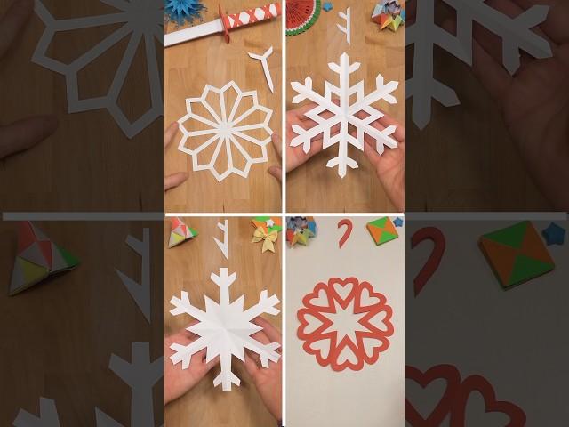 EASY BEAUTIFUL CHRISTMAS CRAFTS, 4 PAPER SNOWFLAKE | CAPTIVATING DECOR