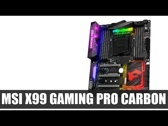 MSI X99 Gaming Pro Carbon Motherboard (Computex 2016) | Allround-PC.com