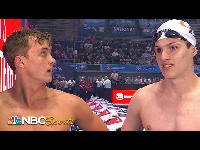 Foster hangs on, Heilman breaks a Phelps record in classic men's 200 fly national title | NBC Sports