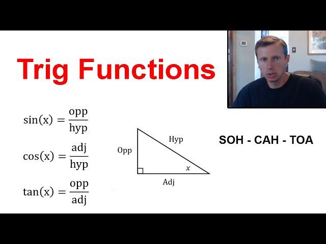 Trig Functions - Sin, Cos, Tan (SOH CAH TOA)