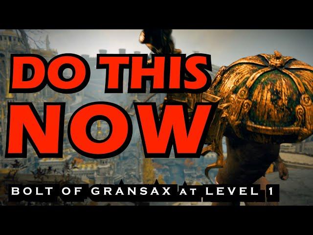 GET BOLT OF GRANSAX BEFORE ANY BOSS | LEYNDELL at LEVEL 1 | Elden Ring