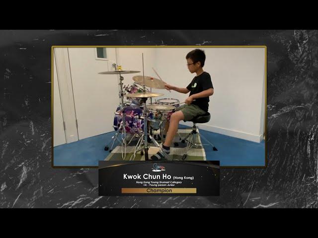 Asia Pacific Drummer Competition 2021 HK Young Drumset Category 1A Champion