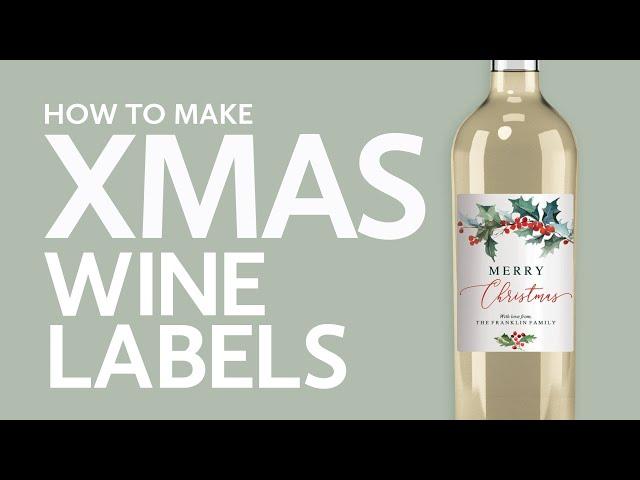 Christmas Wine Labels