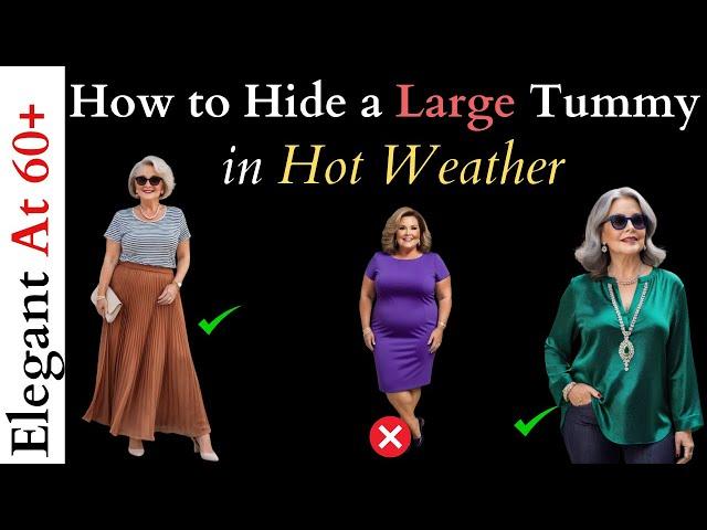 How To Hide Belly Fat Without Shapewear - Summer Clothes To Hide Belly Fat! Elegance Over 50 & 60!