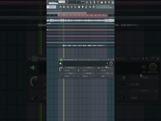 How to use compressor on vocals when mixing #shorts