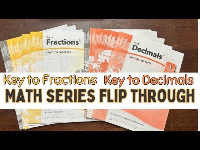 FLIP THROUGH Key to… Math Series | Fractions and Decimals | Homeschool Math Supplement