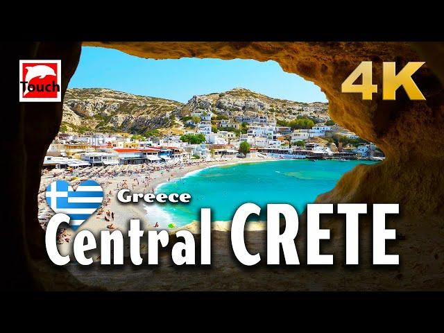 Central CRETE (Κρήτη), Greece 4K ► Top Places & Secret Beaches in Europe #touchgreece - Titles