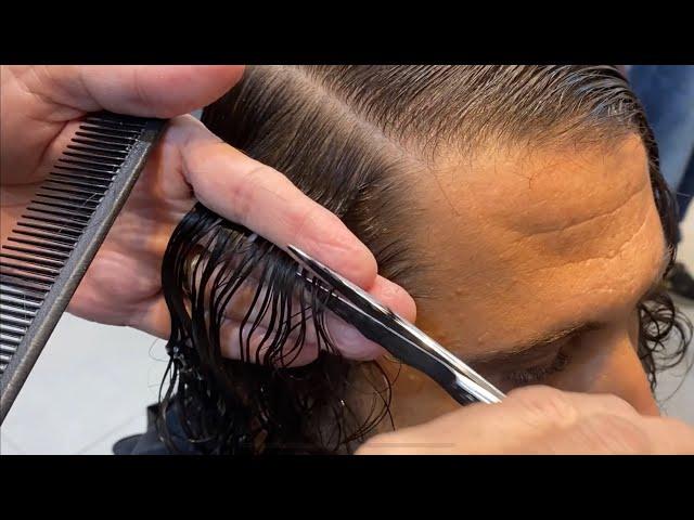 Aprenda cortar cabelo grande social com tesoura e técnicas de pente | cabelo de 16 anos sem cortar