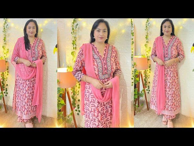 साड़ी Reuse Ideas|Reuse Old Saree|kurti cutting  stitching|Saree To Suit  #ashigautam