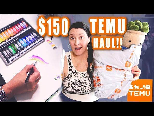 HUGE Temu Art Haul!!  Testing Temu Art Supplies    WORTH IT or not  