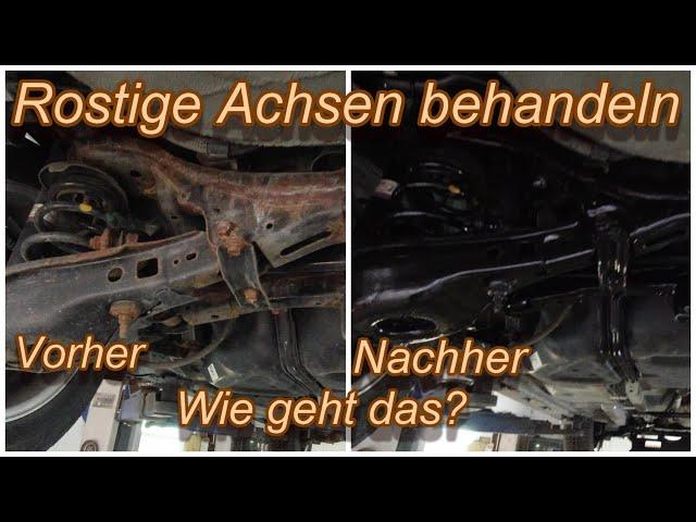 Unterbodenschutz mit Rostumwandler selber machen - Toyota Avensis