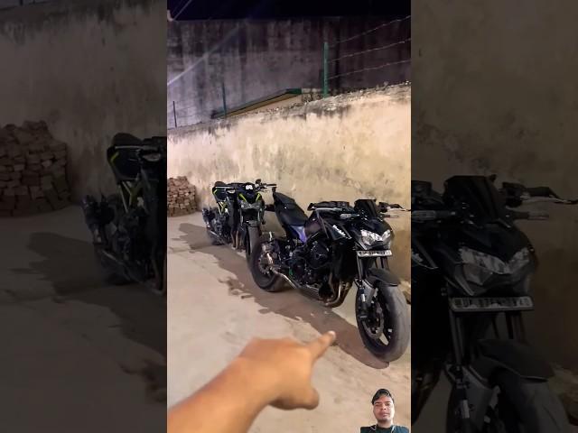 Kawasaki z900 full system exhaust vs slip on exhaust sound test #z900 #zx10r #arrow #streetfighter