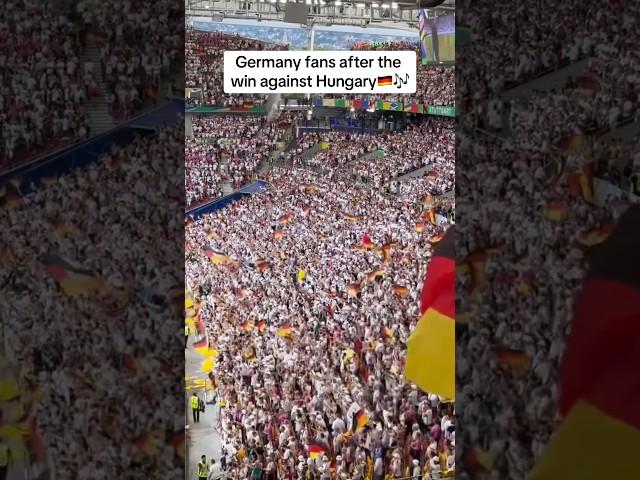 Germany fans singing “Major Tom@ after win vs Hungary