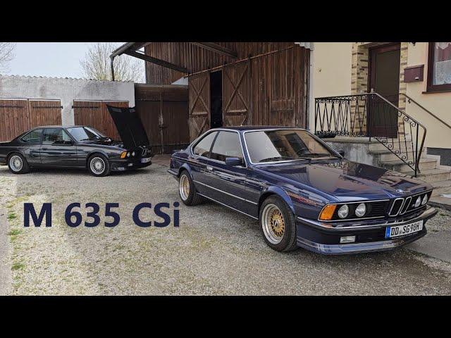 Gleich zwei BMW M 635 CSi bei uns. Einer orig. 48´km, der andere 2 Jahre nach der Motorüberholung