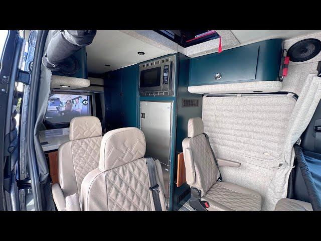 4 Beds, Home Theater & Adjustable Seats: The Ultimate Family Van Conversion