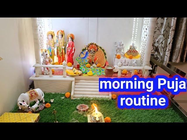 घर में सुबह पूजा कैसे करें/morning Puja routine..