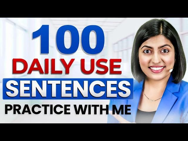 Angrezi Bolne ke liye 100 Daily Use Sentences, English Speaking Practice Class | Kanchan Connection