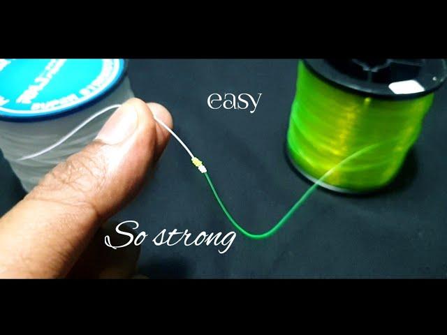 How to Tie Monofilament To Monofilament || Fishing knot || the best knot