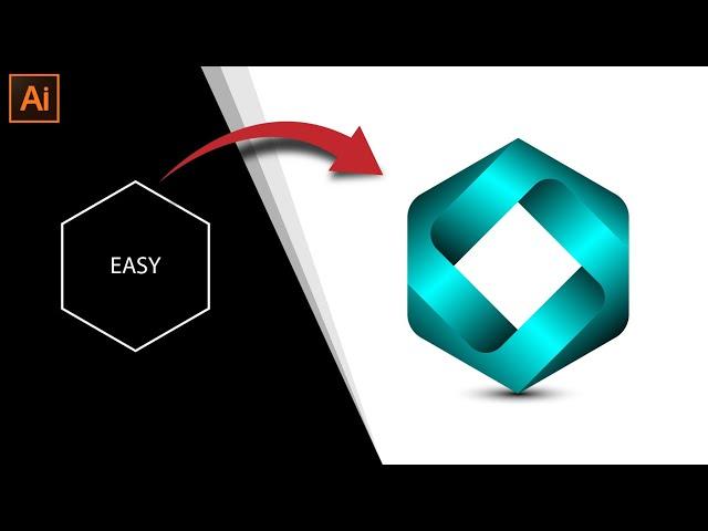 Modern Polygon Logo Design in Adobe Illustrator Tutorials