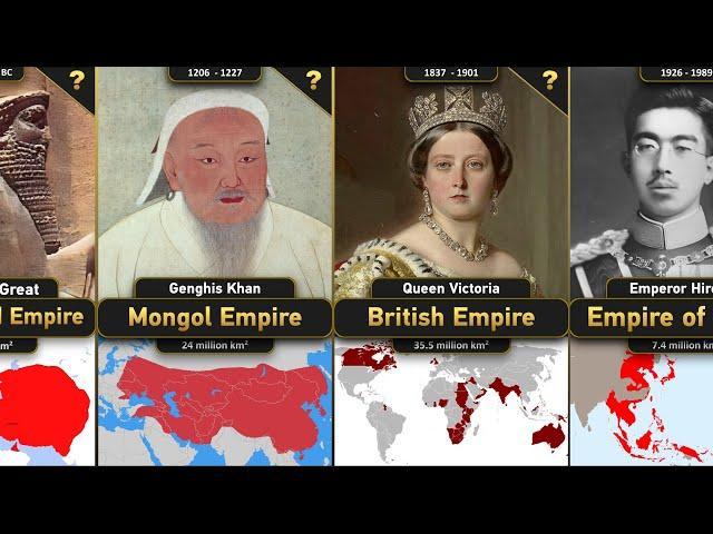 Which were the 20 LARGEST EMPIRES EVER existed in HISTORY?