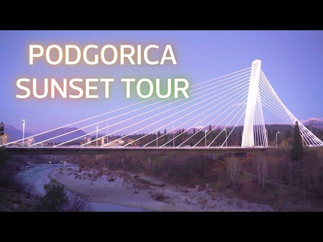  Podgorica After Sunset | 4K Walking Tour in Montenegro