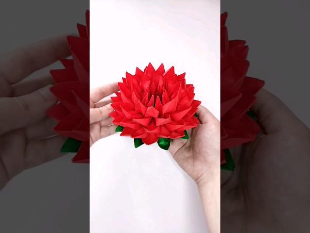 Origami LOTUS #shorts #flower #paperflower