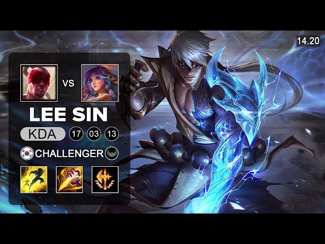 Lee Sin vs Lillia Jungle - KR Challenger - Patch 14.20 Season 14