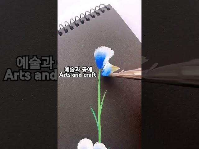 Flower  painting #diy#art#painting#easy#cute#artsandcraft