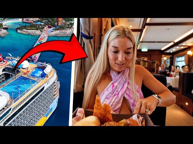 Eating on a Train on a Cruise Ship! - Royal Railway Utopia Station Dining Experience