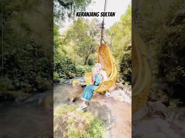 rekomendasi wisata sukabumi keranjang sultan di situ gunung suspension sukabumi #wahanaseru #fun