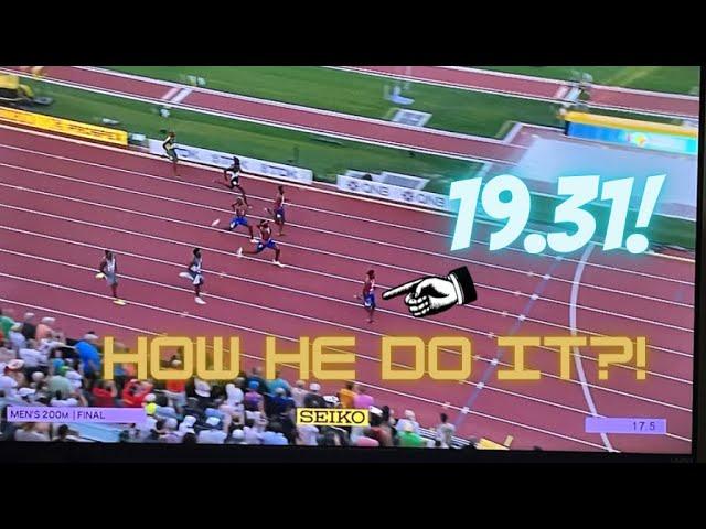 Noah Lyles BURNT Erriyon Knighton With A 19.31 200M! | 2022 World Championships