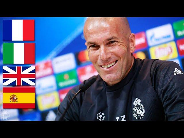 Zinedine Zidane Speaking 4 Different Languages | Spanish, French, Italian & English