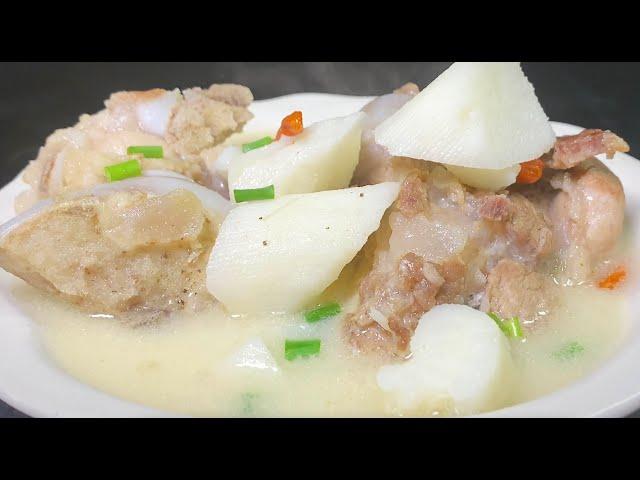Stewed bone soup, keep in mind the "two puts and two do not put" the trick, the soup is sweet and