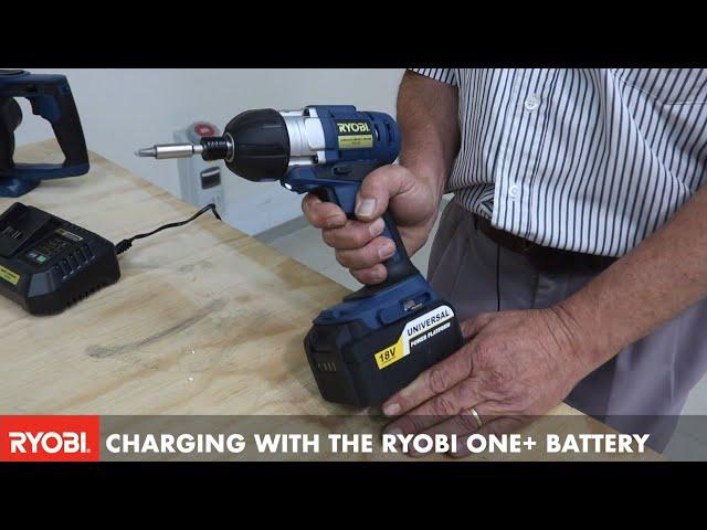 Charging with RYOBI ONE+ battery