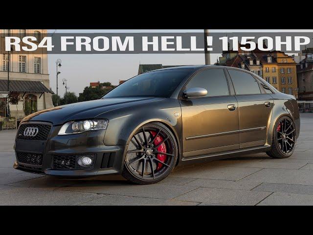 RS4 FROM HELL! 1150HP ENGINE SWAP AUDI RS4 B7 PROJECT - 2.7L V6 BITURBO MONSTER 100-200 in 3.7 sec