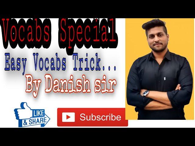 Vocabs trick by Danish sir