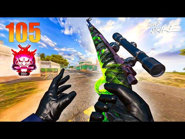 BLOOD STRIKE - 105 KILLS INSANE Gameplay Kar 98 ULTRA GRAPHICS 4k