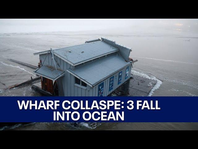 Santa Cruz Wharf collapse: 3 fall into ocean | KTVU