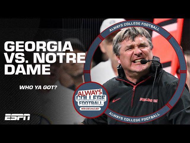 Who is under more pressure to win: Georgia or Notre Dame?! | Always College Football