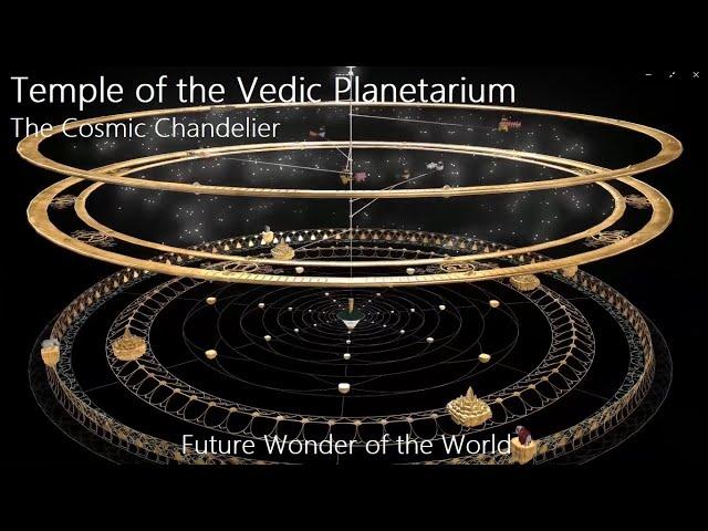 Temple of the Vedic Planetarium Cosmic Chandelier