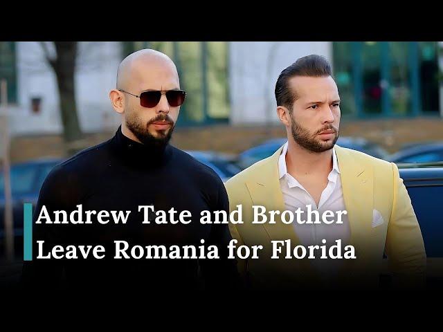 Andrew Tate and Brother Leave Romania for Florida: What’s Next? | AA1B