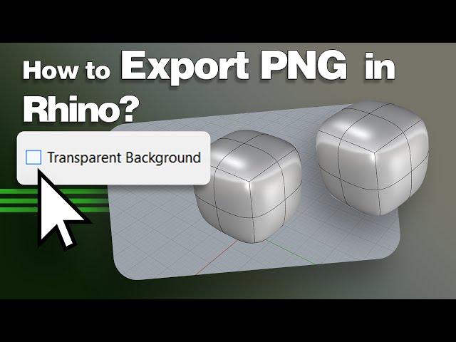 How to Export PNG in Rhino?
