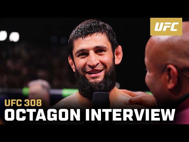 Khamzat Chimaev Octagon Interview | UFC 308